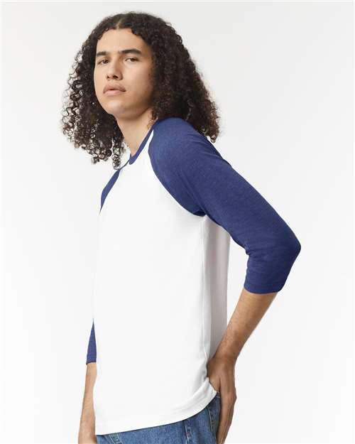 American Apparel Unisex CVC Raglan Tee 2003CVC