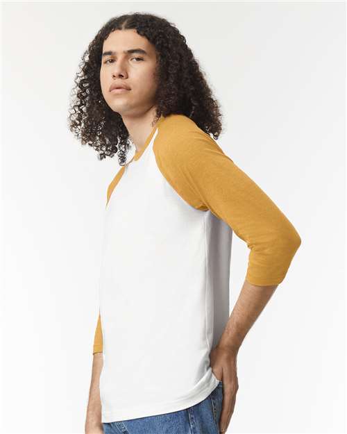 American Apparel Unisex CVC Raglan Tee 2003CVC