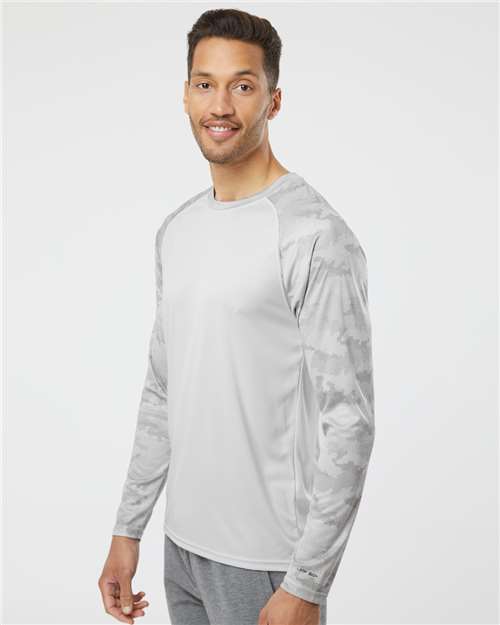 Paragon Unisex Cayman Performance Camo Colorblocked Long Sleeve T-Shirt 216