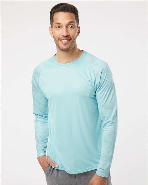 Paragon Unisex Cayman Performance Camo Colorblocked Long Sleeve T-Shirt 216