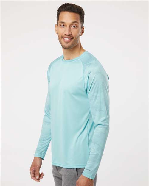 Paragon Unisex Cayman Performance Camo Colorblocked Long Sleeve T-Shirt 216