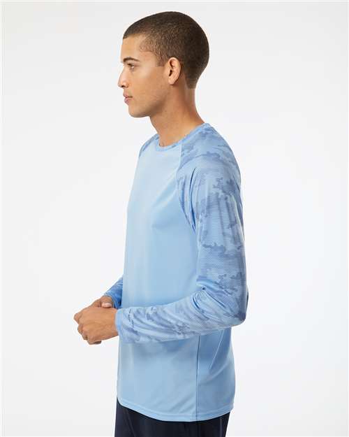 Paragon Unisex Cayman Performance Camo Colorblocked Long Sleeve T-Shirt 216