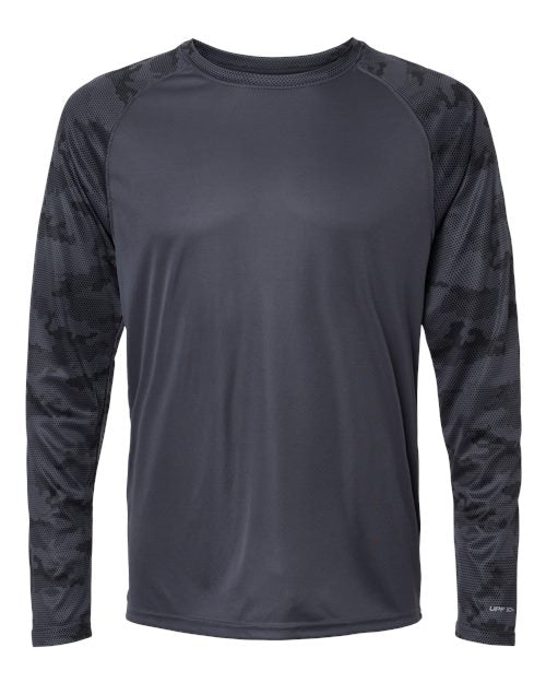 Paragon Unisex Cayman Performance Camo Colorblocked Long Sleeve T-Shirt 216