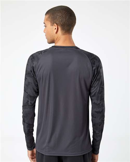 Paragon Unisex Cayman Performance Camo Colorblocked Long Sleeve T-Shirt 216