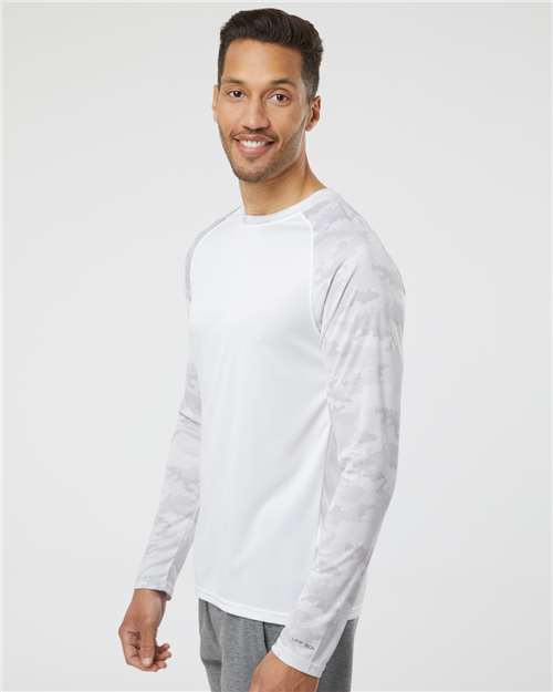 Paragon Unisex Cayman Performance Camo Colorblocked Long Sleeve T-Shirt 216