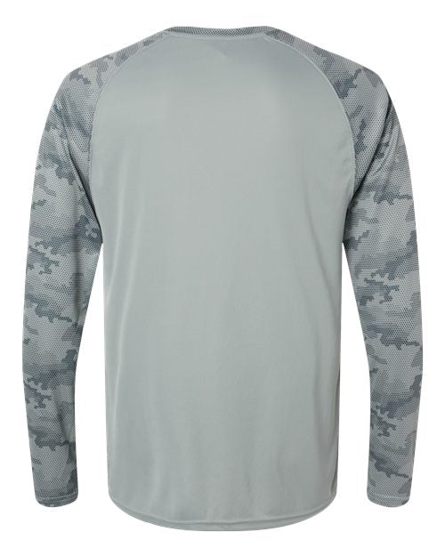 Paragon Unisex Cayman Performance Camo Colorblocked Long Sleeve T-Shirt 216