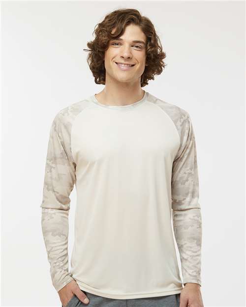 Paragon Unisex Cayman Performance Camo Colorblocked Long Sleeve T-Shirt 216