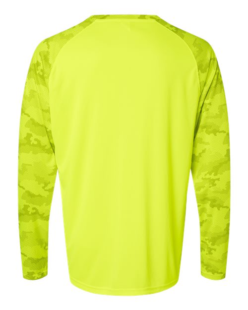 Paragon Unisex Cayman Performance Camo Colorblocked Long Sleeve T-Shirt 216