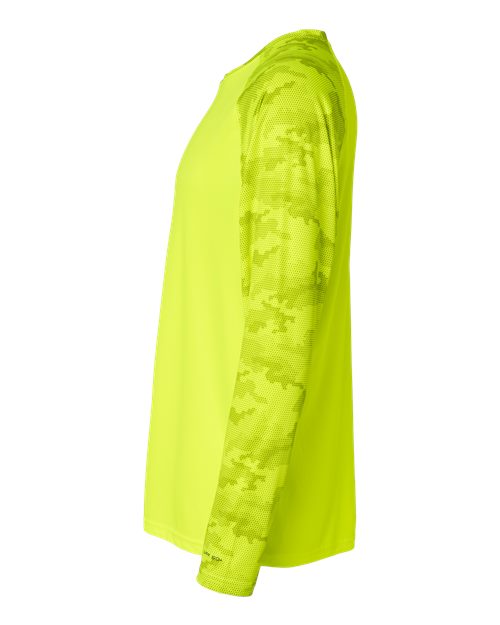 Paragon Unisex Cayman Performance Camo Colorblocked Long Sleeve T-Shirt 216