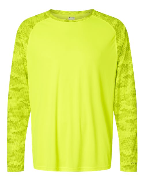 Paragon Unisex Cayman Performance Camo Colorblocked Long Sleeve T-Shirt 216