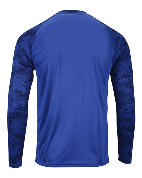 Paragon Unisex Cayman Performance Camo Colorblocked Long Sleeve T-Shirt 216