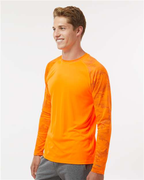 Paragon Unisex Cayman Performance Camo Colorblocked Long Sleeve T-Shirt 216