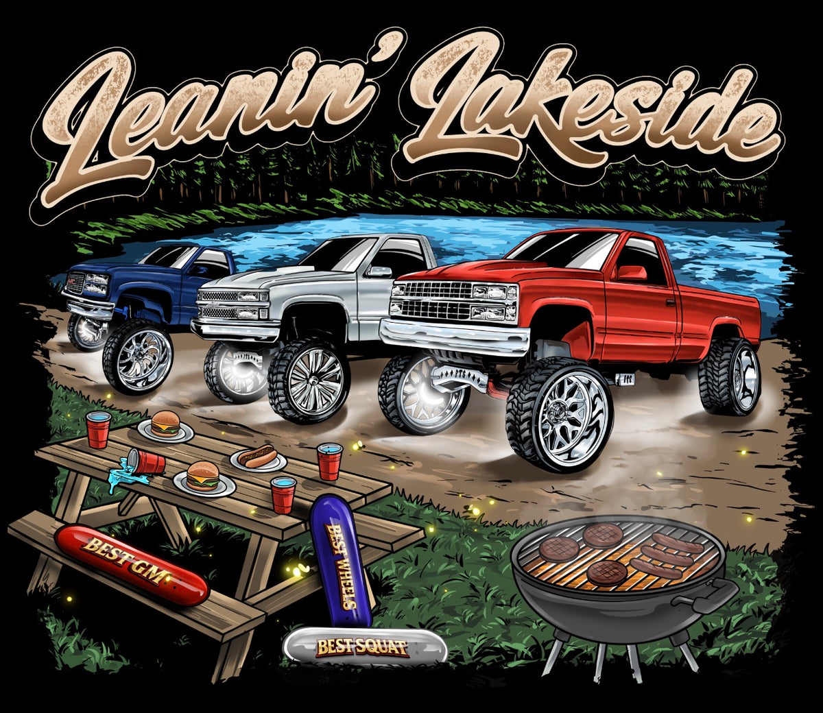 Leanin’ Lakeside tee